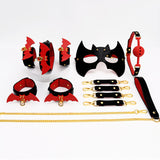 Black Wholesale Purple Bondage Kit with Leather Equipment