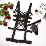 Black Bundled Erotic Lingerie Set-Set Details