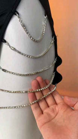Rhinestone Side Chain Bodycon Dress - Bodytolk