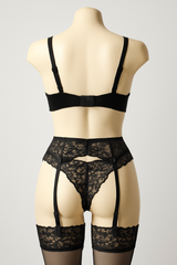 Black Lace Garter Set || BodyTolk