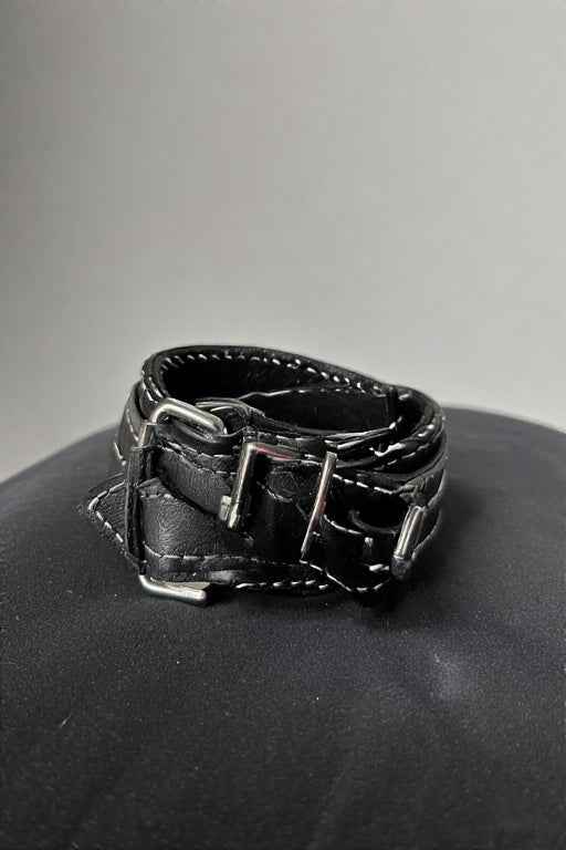 Black Leather BDSM Cuffs | BodyTolk