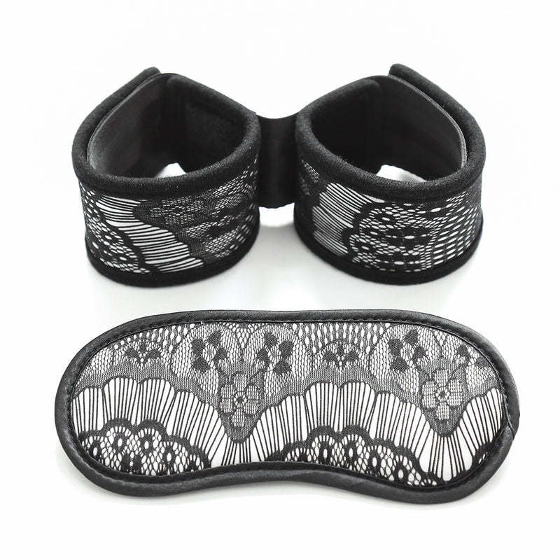 Luxe Lace Blindfold and Handcuff Set