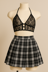 “Curvy Flirt” Roleplay Set – Lace & Plaid Edition | BodyTolk