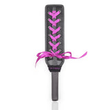 Purple Exquisite Leather Spanking Paddle with Lace Detail