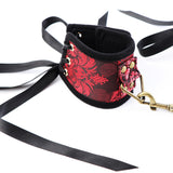 Scarlet Lace Bondage Collar Set