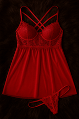 Scarlet Temptation Babydoll Set
