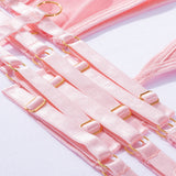 Sensual Hollow Bra Lingerie Set in Light Pink-11