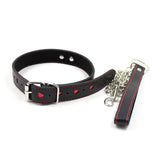 Wholesale Black Leather Bondage Chain Collar for Submissives