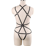 Wholesale Bundling Bondage Ladies Harness Body Suit Back View