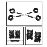 Wholesale Leather Locking Bondage Gear with Rhinestones Cuff details