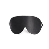 Wholesale Leather Locking Bondage Gear with Rhinestones blindfold