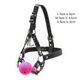 Wholesale Mask Ball Gag with Harness Nose Hook Pink