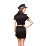 Wholesale Sexy Policewoman Costume Cosplay Women's Suit Back View