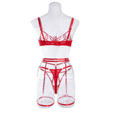 Wholesale Valentines Underwear Set with Red Lips Design Back View