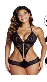 “Midnight Carve” Cut-Out Lace Bodysuit | BodyTolk - Bodytolk